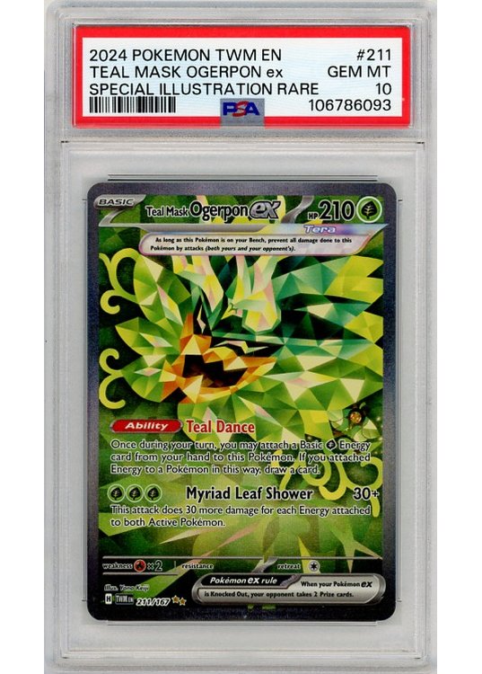 Teal Mask Ogerpon ex 211/167 PSA 10