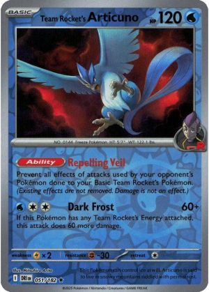 Team Rocket's Articuno - 051/182 - Reverse