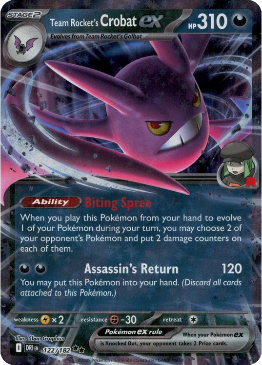 Team Rocket's Crobat ex - 122/182