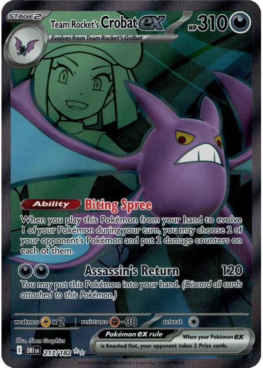 Team Rocket's Crobat ex - 217/182