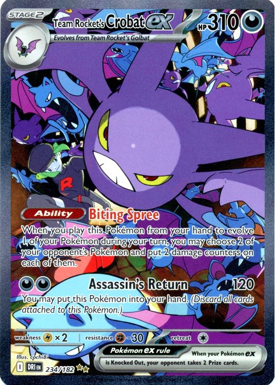 Team Rocket's Crobat ex - 234/182