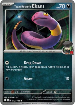 Team Rocket's Ekans - 112/182