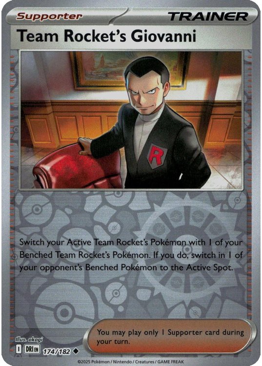 Team Rocket’s Giovanni – 174/182 – Reverse