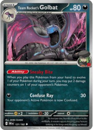 Team Rocket's Golbat - 121/182