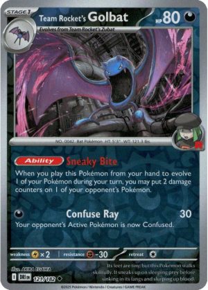 Team Rocket's Golbat - 121/182 - Reverse
