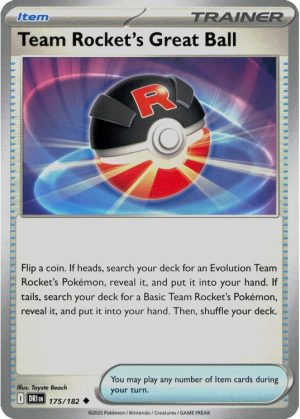 Team Rocket's Great Ball - 175/182