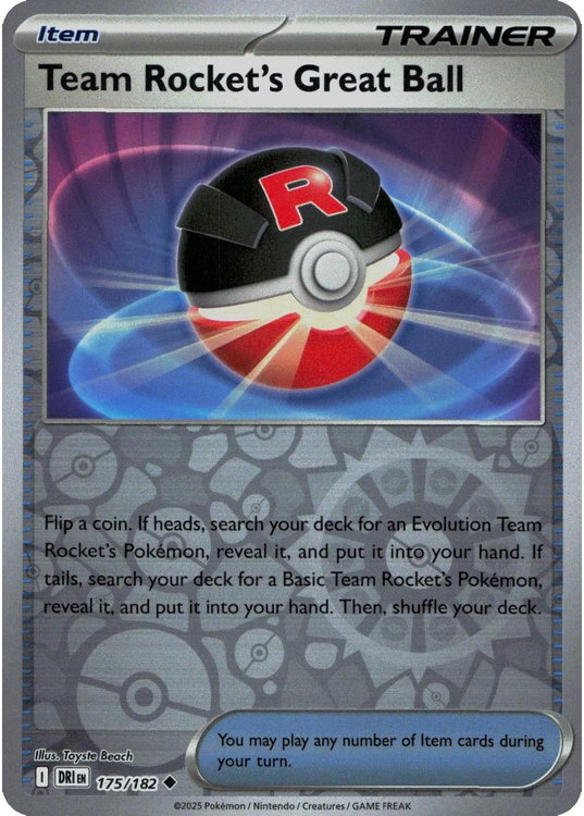 Team Rocket’s Great Ball – 175/182 – Reverse