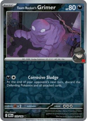 Team Rocket's Grimer - 123/182 - Reverse