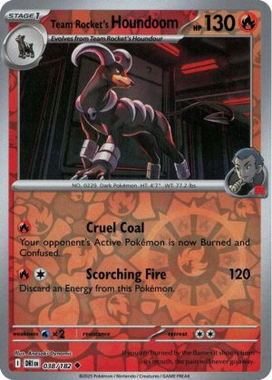 Team Rocket's Houndoom - 038/182 - Reverse