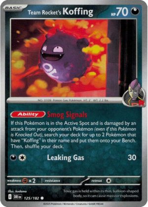 Team Rocket's Koffing - 125/182