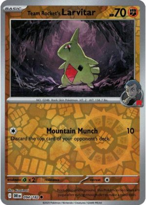 Team Rocket's Larvitar - 094/182 - Reverse