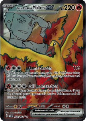 Team Rocket's Moltres ex - 208/182