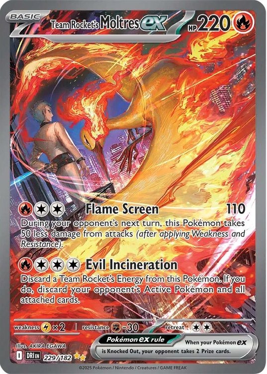 Team Rocket's Moltres ex - 229/182