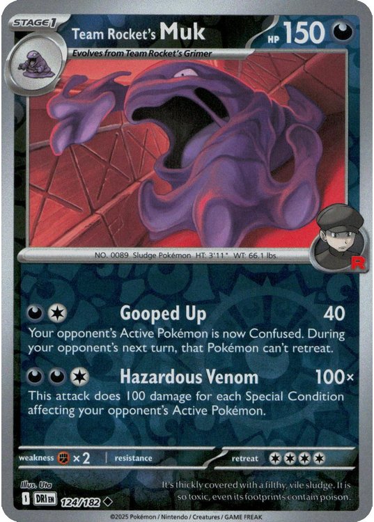 Team Rocket's Muk - 124/182 - Reverse