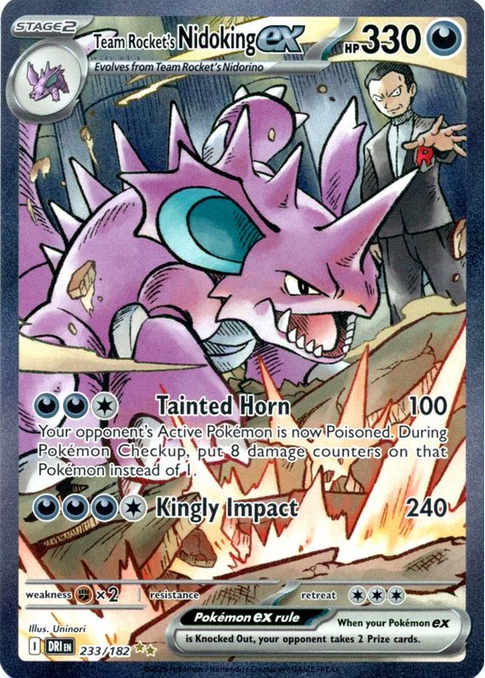 Team Rocket's Nidoking ex - 233/182