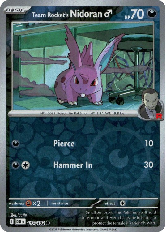 Team Rocket's Nidoran? - 117/182 - Reverse