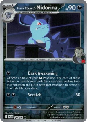 Team Rocket's Nidorina - 115/182 - Reverse