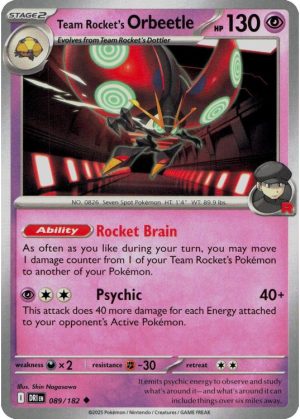 Team Rocket's Orbeetle - 089/182