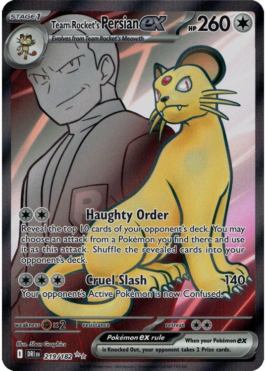 Team Rocket's Persian ex - 219/182