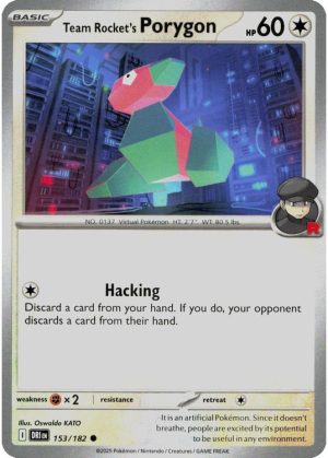 Team Rocket's Porygon - 153/182
