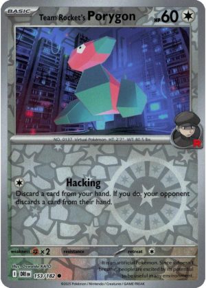 Team Rocket's Porygon - 153/182 - Reverse
