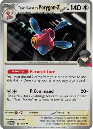 Team Rocket's Porygon-Z - 155/182
