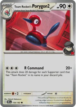 Team Rocket's Porygon2 - 154/182