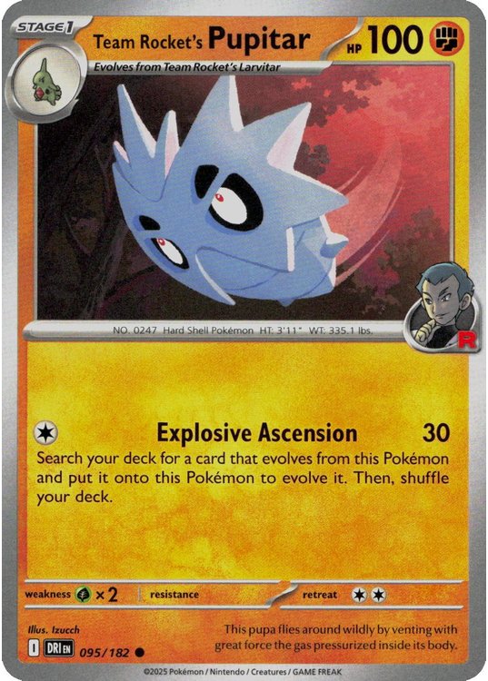 Team Rocket’s Pupitar – 095/182