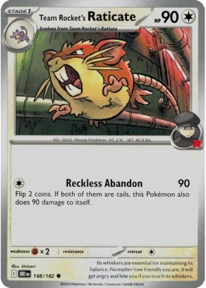 Team Rocket's Raticate - 148/182