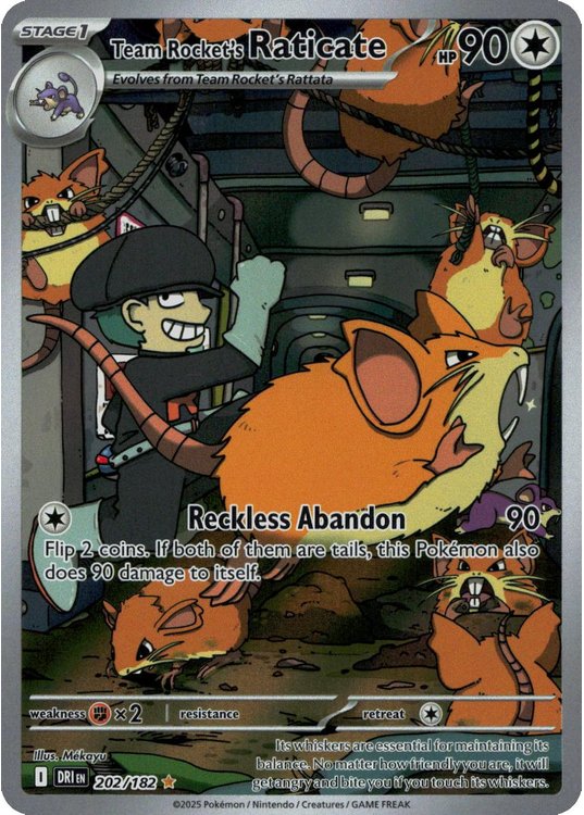 Team Rocket's Raticate - 202/182