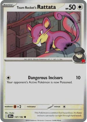 Team Rocket's Rattata - 147/182