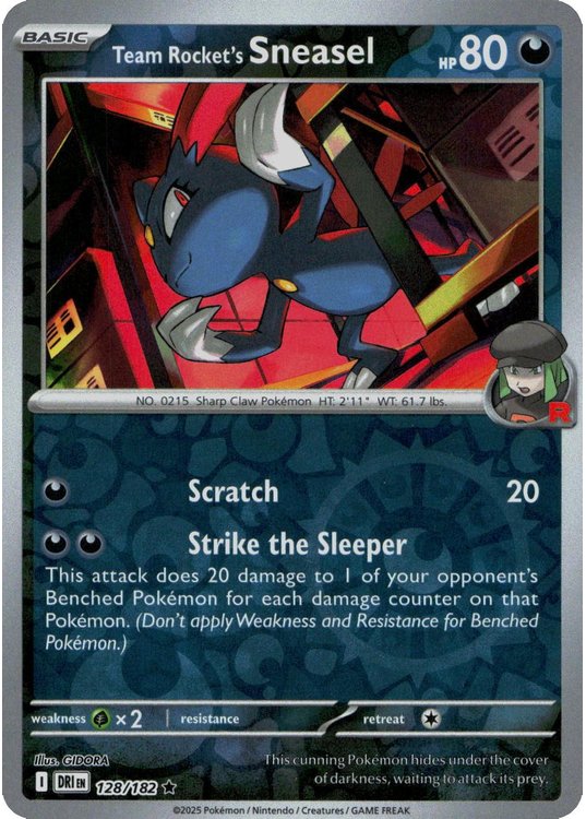 Team Rocket's Sneasel - 128/182 - Reverse