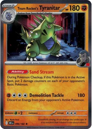Team Rocket's Tyranitar - 096/182 (Holo)