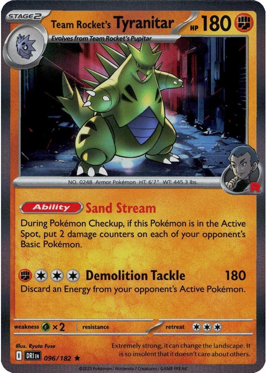 Team Rocket's Tyranitar - 096/182 (Holo)