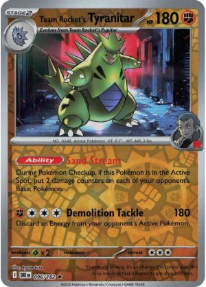Team Rocket's Tyranitar - 096/182 - Reverse