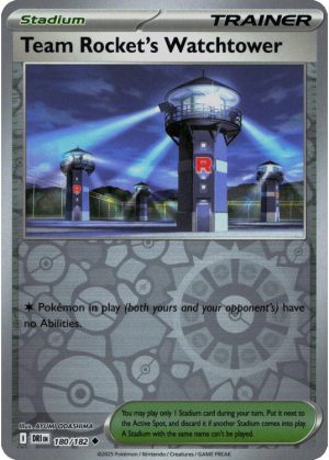Team Rocket's Watchtower - 180/182 - Reverse