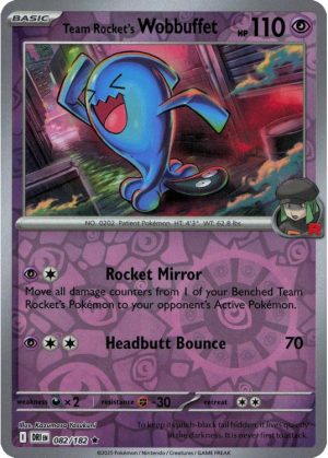 Team Rocket's Wobbuffet - 082/182 - Reverse