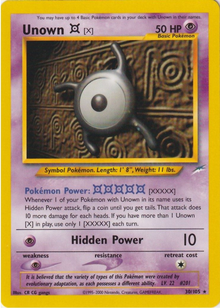 Unown [X] - 30/105