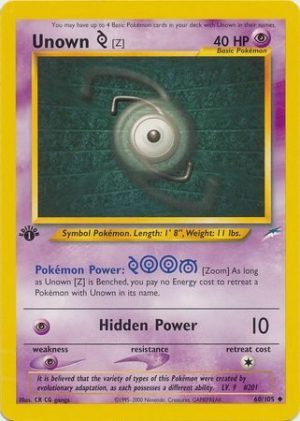 Unown [Z] - 60/105 - 1st Edition