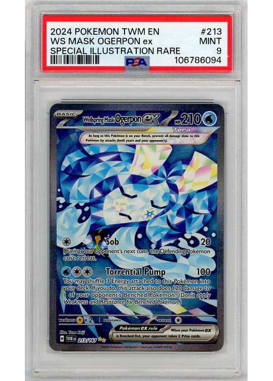 Wellspring Mask Ogerpon ex 213/167 PSA 9