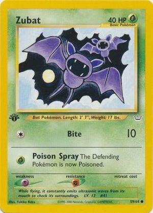 Zubat - 59/64 - 1st Edition