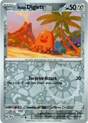 Alolan Diglett - 122/191 - Reverse