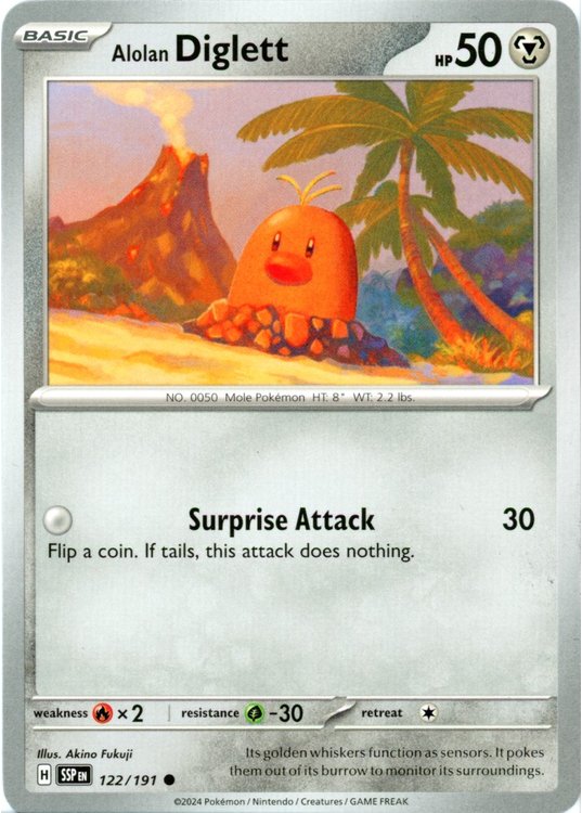 Alolan Diglett - 122/191