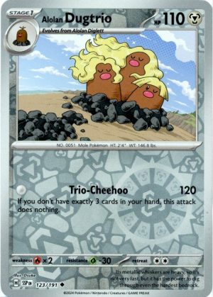 Alolan Dugtrio - 123/191 - Reverse