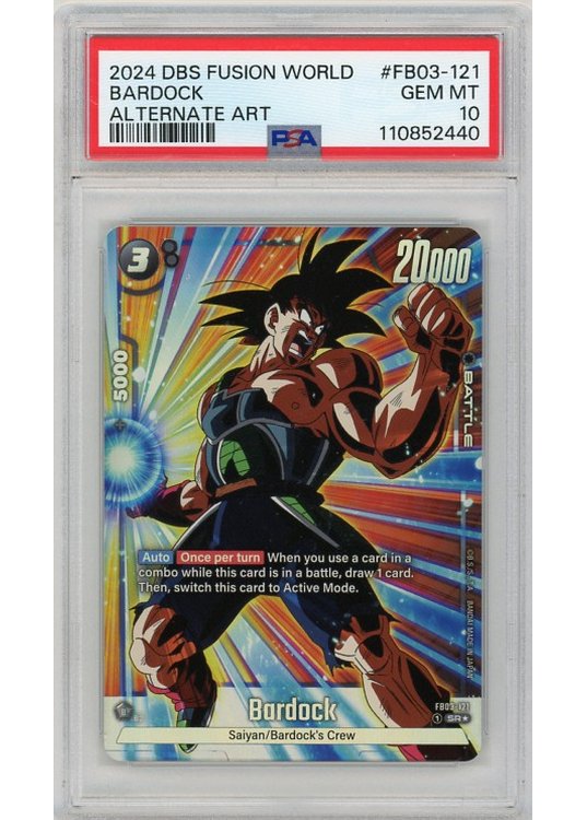 Bardock (Alternate Art) (Dragon Ball) FB03-121 PSA 10