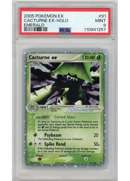 Cacturne ex 91/106 PSA 9