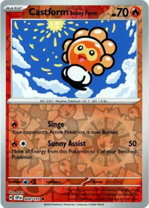 Castform Sunny Form - 20/191 - Reverse