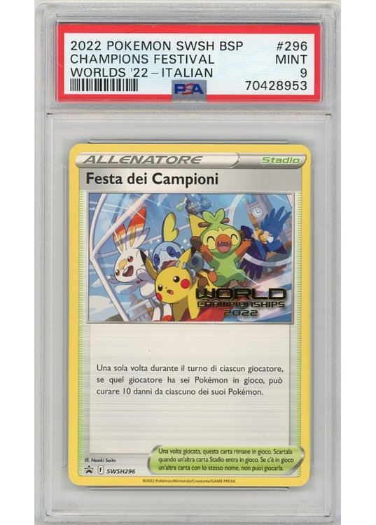 Champions Festival (Italian) SWSH296 PSA 9