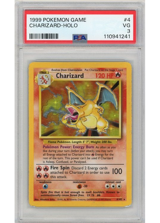 Charizard 4/102 PSA 3