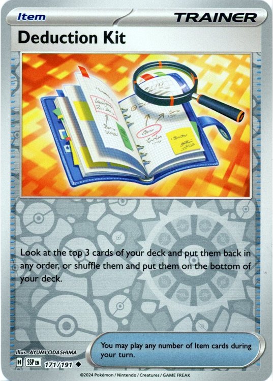 Deduction Kit - 171/191 - Reverse